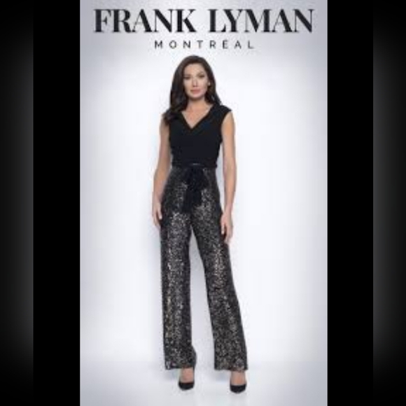 Frank Lyman - Sequin Jumpsuit - Size 6 - Picture 1 of 5